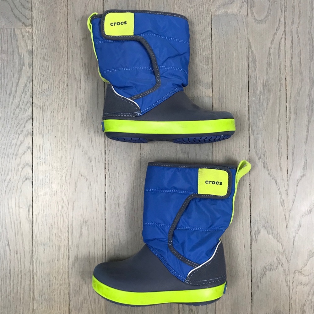 crocs Blue Winter Waterproof Snow Boots Boys 11